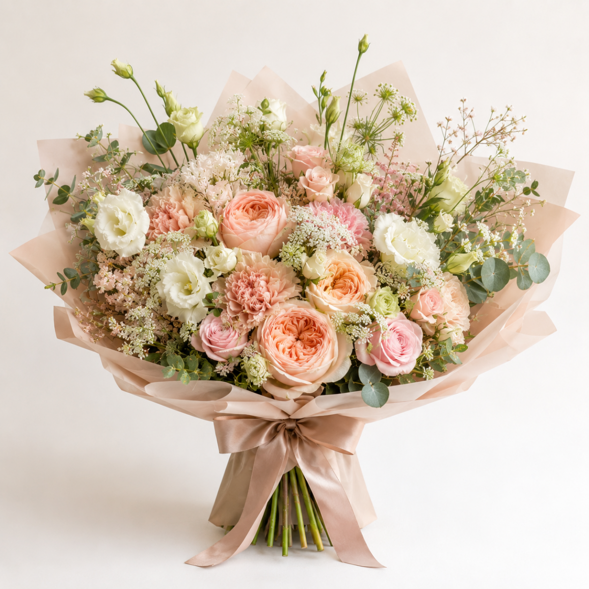 Mini Bouquet & Candle Gift Set